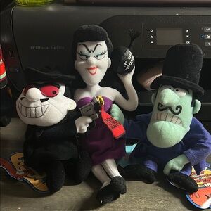 Rocky & Bullwinkle - Plush Villain Trio Set - Rare 1999/2000s CVS exclusives